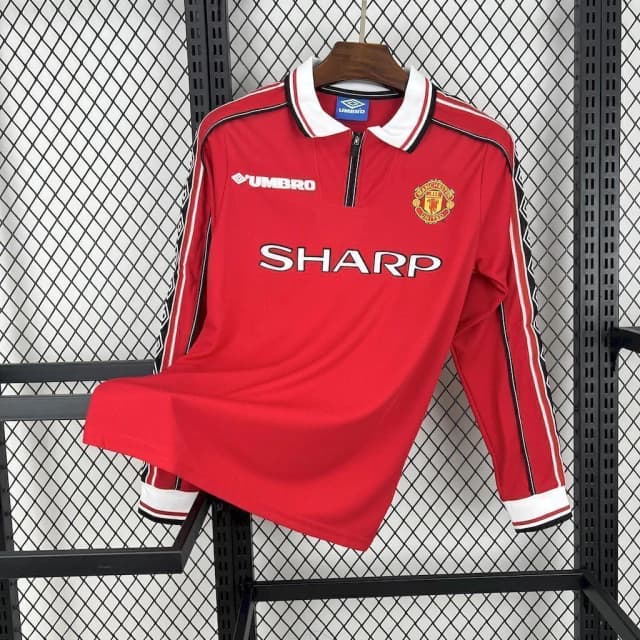 Manchester United 1998/1999 - Home - Manga Longa