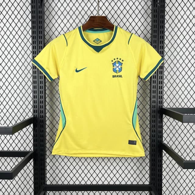 Camisa do Brasil Feminina - Amarela Home