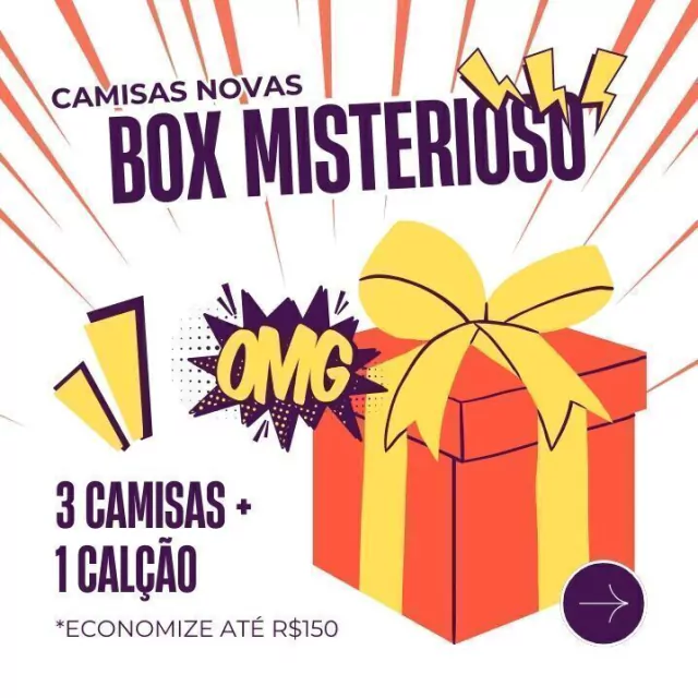 Box - 3 Camisas Novas + 1 Short